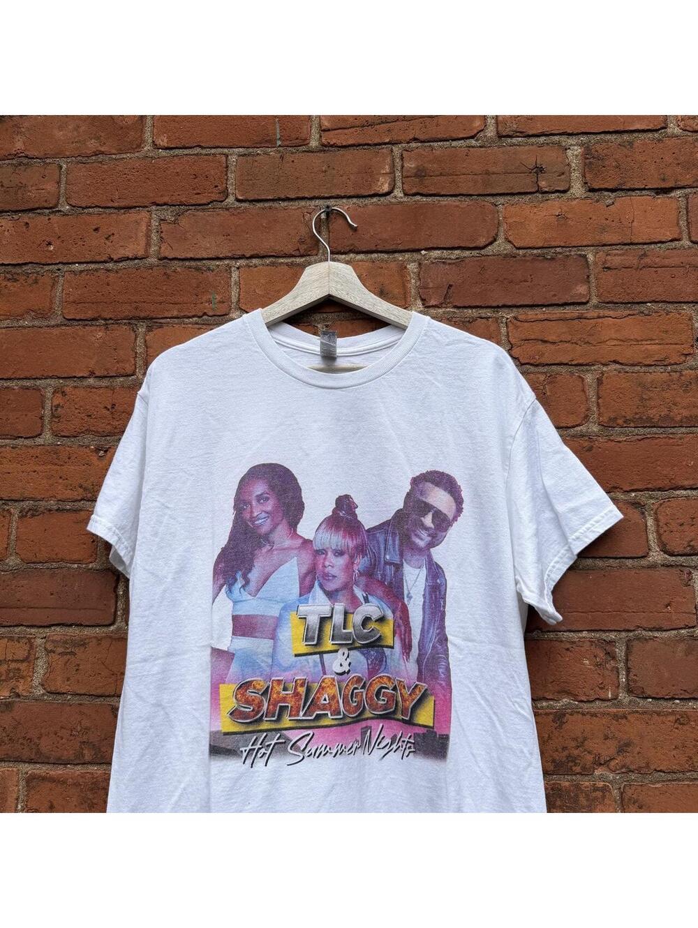 TLC and shaggy hot summer nights tour t shirt L